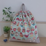 ♥【お着替え袋】【体操服袋】かわいいカップケーキ柄