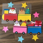 壁面飾り【クリスマス列車】