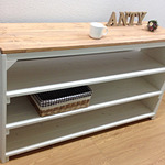 3段収納棚 飾り棚 店舗什器 幅120cm LO/W 完成品