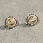 カメオヴィンテージ風ピアス 1set