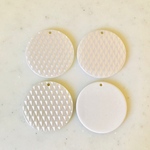 White Circle Pendant Tops