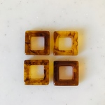 Clear Brown Marble Square Parts