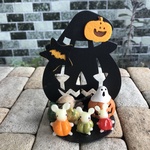 ガラスのハロウィンオブジェ(うさかぼちゃf)