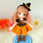 オビツ11サイズ　ハロウィン服セット（オレンジ）