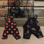 【オビツ11サイズ】🎃サルエルサロペットパンツ（ハロウィン柄）
