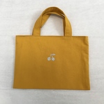 mimininiレッスンバッグ♡マスタード チェリーマーク付