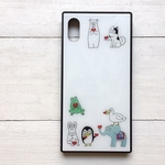動物  スマホケース 強化ガラス仕様