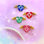 （ブルーのみ）♥エンジェルはーと♥な魔女っ子ブローチ☆
