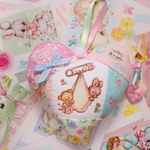 hana*ハンドメイド★ハートオーナメントレトロアニマルベビーアニマル♪ハローベイビー