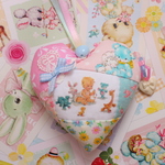 hana*ハンドメイド★ハートオーナメントレトロアニマルベビーアニマル♪ハローベイビー