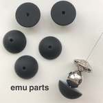 rubber half moon black 6p