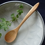 再販-山桜の多用途に使えるスプーン1（ヤマザクラ）長さ18.6cm