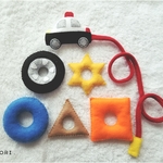 パトカーの紐通し☆