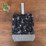宇宙・銀河柄シューズバッグ／上履き入れ／上靴袋