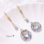 〇オオイヌノフグリのリングピアス.イヤリング〇