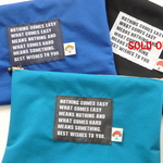 【SALE】＊防水生地のフラットポーチ＊　ブルー色
