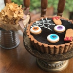ハロウィンのチョコレートタルト