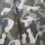 カモフラキャッツA(白猫)　カットクロス