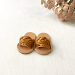 ソランちゃん用  つっかけサンダル  キャメル