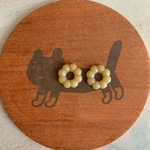 美味しそう〜！食べたくなっちゃう♥ドーナツピアス、イヤリング(ベージュ