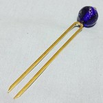 とんぼ玉かんざし(紺)