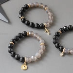 【14Kgf】Classy-dot bracelet / ブラック