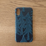 *受注製作*ミナペルホネン*land theater*チャコール*mina perhonen*iPhoneケース*iPhoneカバー*スマホケース*スマホカバー