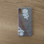 *受注製作*ミナペルホネン*ボヌール*ベージュ*mina perhonen*iPhoneケース*iPhoneカバー*スマホケース*スマホカバー