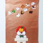 🔴naopi様オーダー品🔴ちりめん細工  十二支と鏡もち  押し絵   タペストリー   