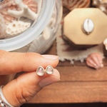 《silver925》baby tourmaline✴︎stud earring❤︎（イヤリング変更不可）