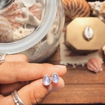 《silver925》baby tanzanite✴︎stud earring❤︎（イヤリング変更不可）