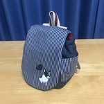 ※あきころ様専用※ ふわふわベビーリュック(デニム×ブルドッグ)