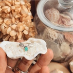 11号【サイズ調整不可】《silver925》flower crown×turquoise ring＊