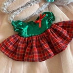 ステラルーちゃんのお洋服☆　 赤いギンガムフリルワンピース