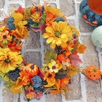 ジニアのHappy Halloweenリース