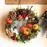    Halloween◇双子ジャックオランタンおばけリースO  L