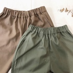 コットンツイルのくったりパンツ 3色 120/130