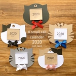【受注製作】自分好みにニャスタマイズ！ 小さな猫さん顔型カレンダー 2020