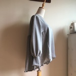 コットンストレッチ＆カシミヤコットンニットで作ったフレアプルオーバー