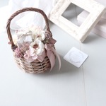 flower basket　( smorky pink )