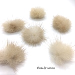 【再販】10pcs・ミンクファー（ベージュ）c-65