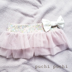 チュチュベルト・ロング❤カラフルフルーツ柄×ペールピンク