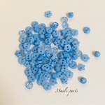 button#18 ボタン 6㎜ 水色 約100pcs