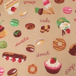 小さめナフキン25×35🍰スイーツ柄🍩ランチョンマット幼稚園