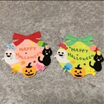 ハロウィンリース風 メッセージカード