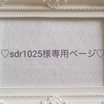 sdr1025様専用ページ♡