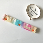 リバーシブル 水筒の肩紐カバー  ゆめかわレインボー×レッドストライプ♡♡