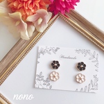 2ペアセット⑦お花ピアス(イヤリング)/サージカルステンレス nonoacs