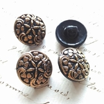 ■今回限り■ドイツ■4個入■18mm■ビンテージボタン (ガラスボタン)　 [0921-ga] 希少