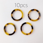 べっ甲パーツ＊中抜き丸形穴あり＊20mm＊10個ヴィンテージ風に♪